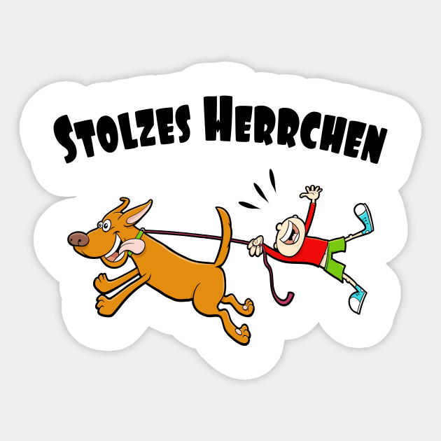Stolzes Herrchen Hundeliebhaber Hundeschule Spaß Sticker by Foxxy Merch